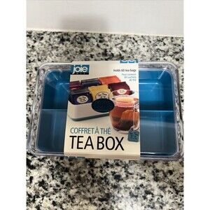 JOIE  Tea Storage Organizer Box (Holds 60 Bags)Lg BRAND NEWT